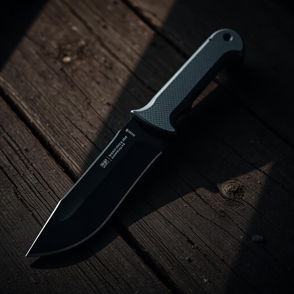 Guardian G5 X-Treme Survival Machete on weathered wood